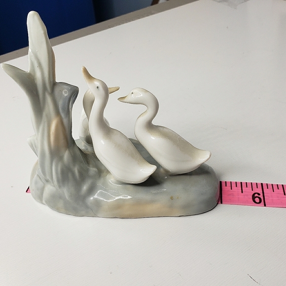 Llardo Naomi 3 Geese Reeds Retired Daisa Hand Painted Spain Porcelain Figurine - Picture 7 of 12